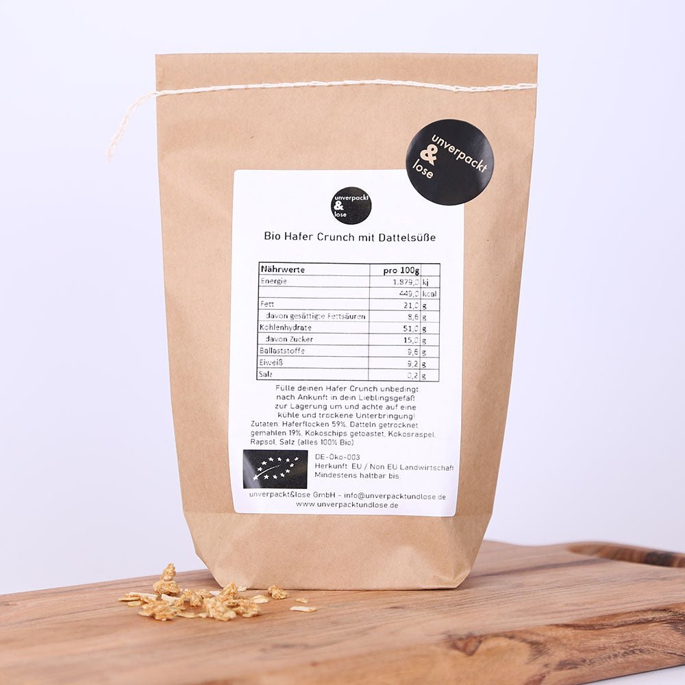 Hafer Crunch mit Dattelsüße Bio - unverpackt&lose