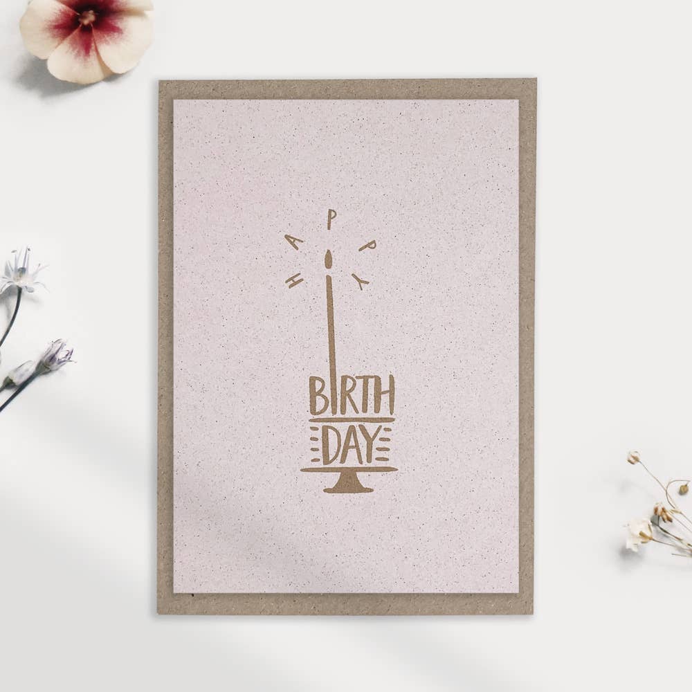 Postkarte Happy Birthday / Eco Love - unverpackt&lose