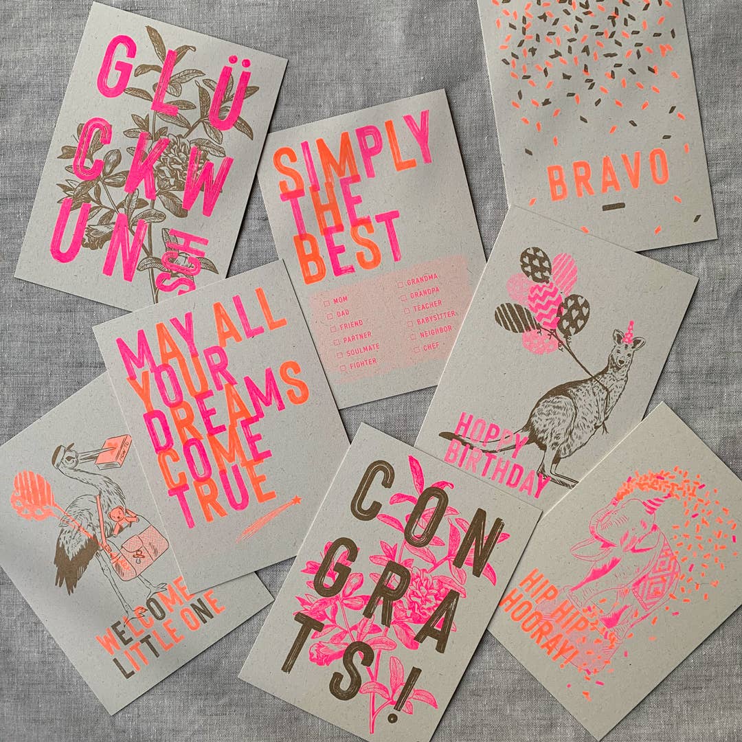 Postkarte / Simply the best / Pflanzenfarbe / Ökopapier - unverpackt&lose