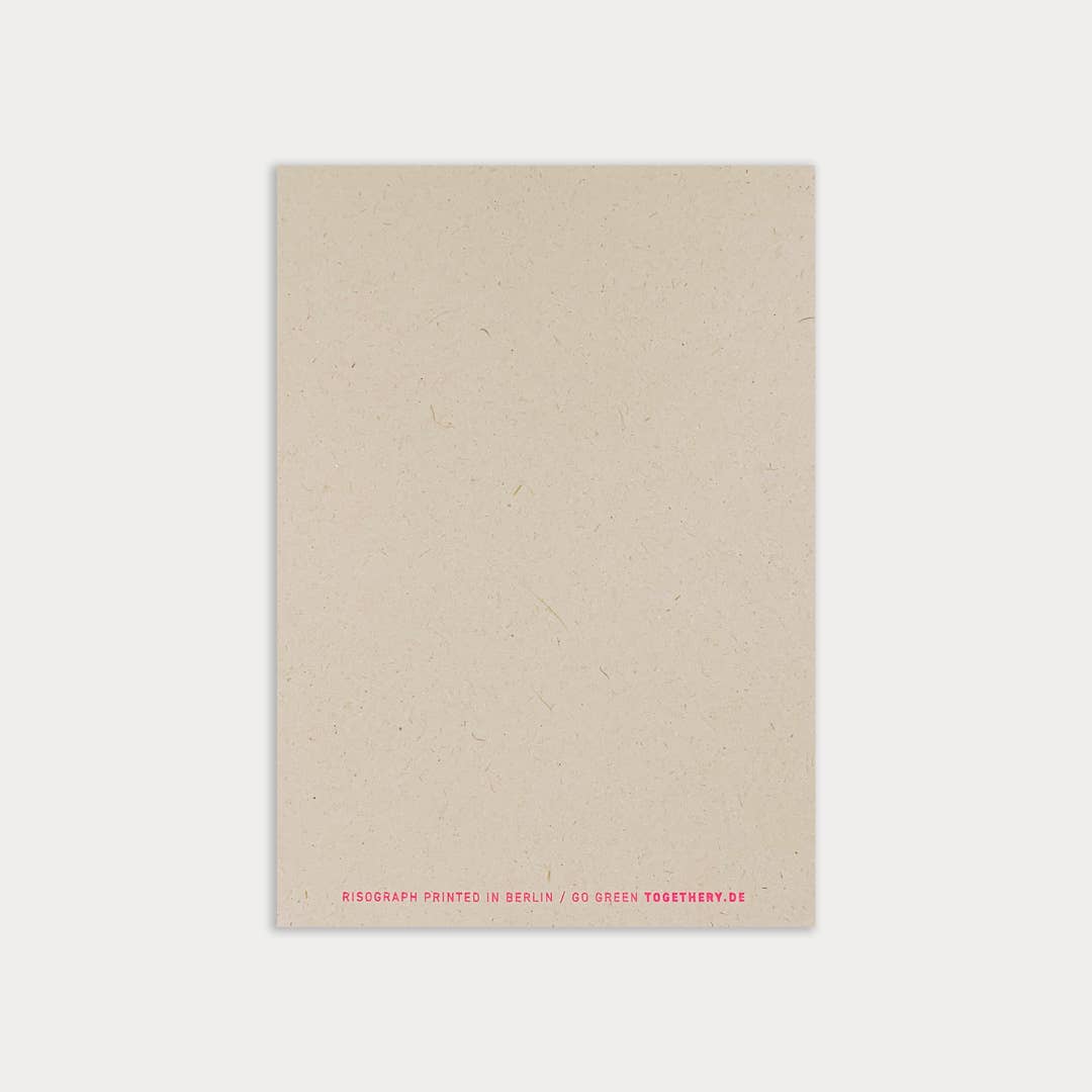 Postkarte / Typo / Glückwunsch / Ökopapier - unverpackt&lose