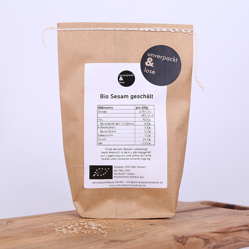Sesam - geschält Bio - unverpackt&lose