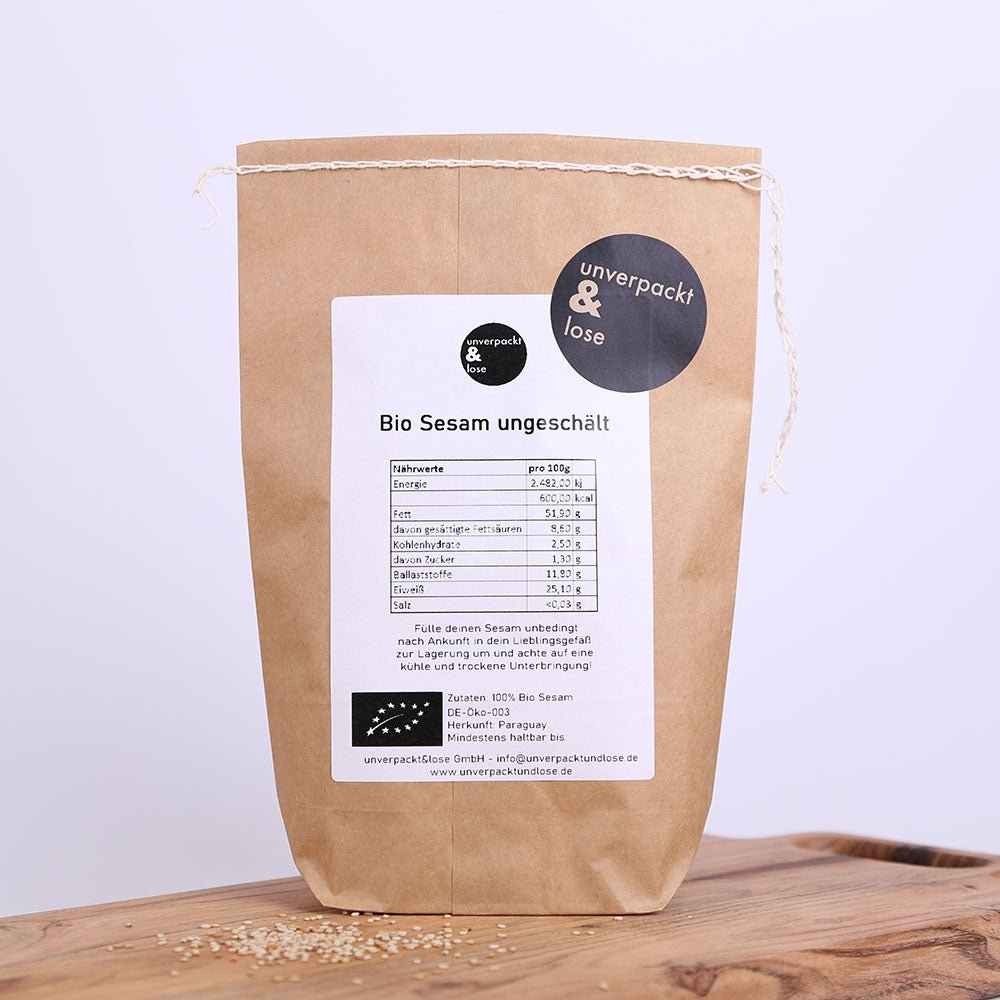 Sesam, ungeschält Bio - unverpackt&lose