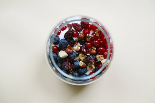 Haferflocken mit Chiasamen, Haselnüssen und Cranberrys - unverpackt & lose