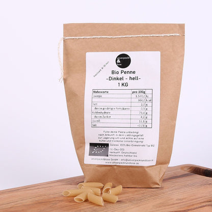 Penne Dinkel Bio hell - unverpackt & lose