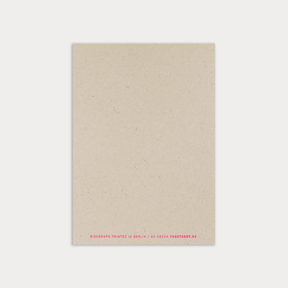 Postkarte / Typo / Glückwunsch / Ökopapier - unverpackt&lose