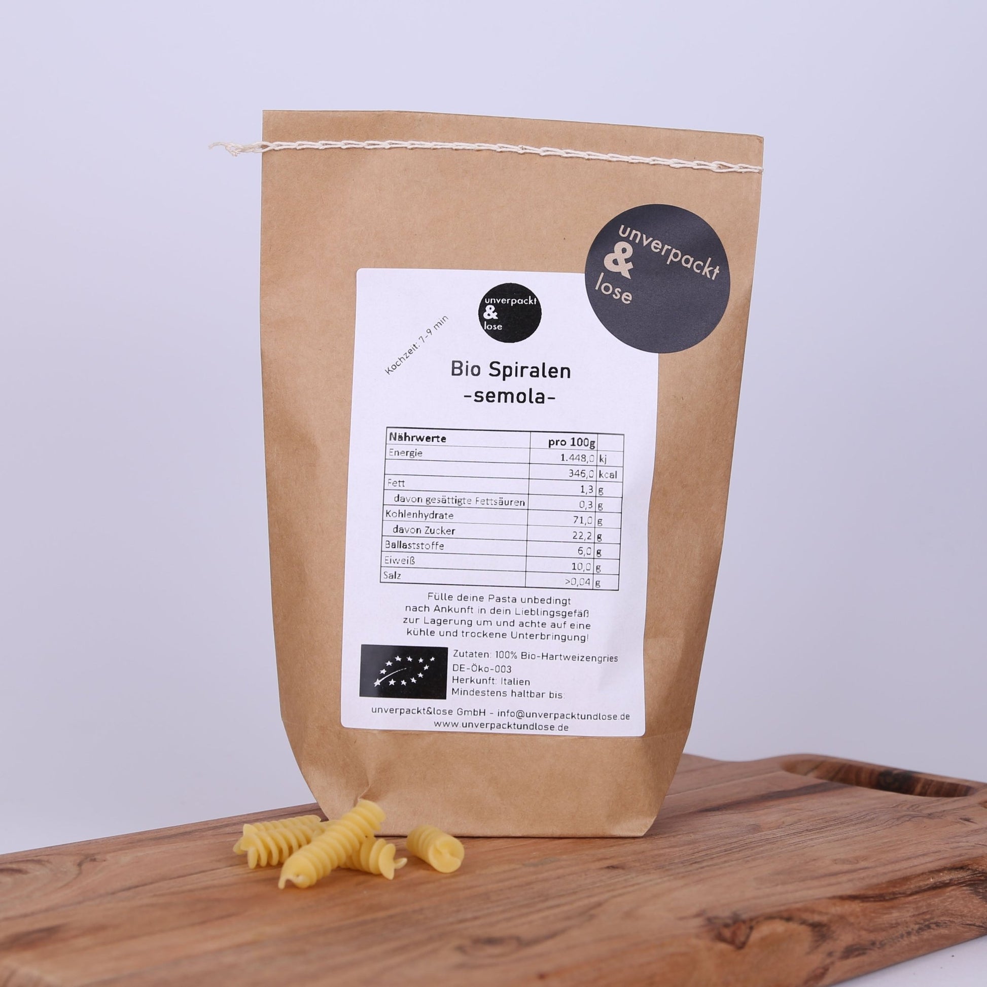 Spiralen semola Bio - unverpackt&lose